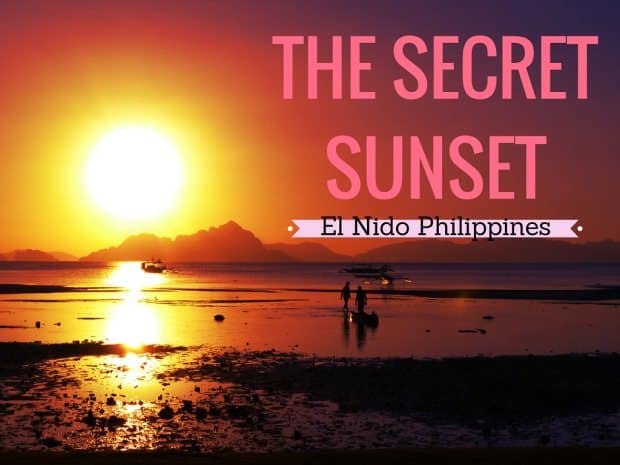 Secret Sunset in El Nido Palawan Philippines