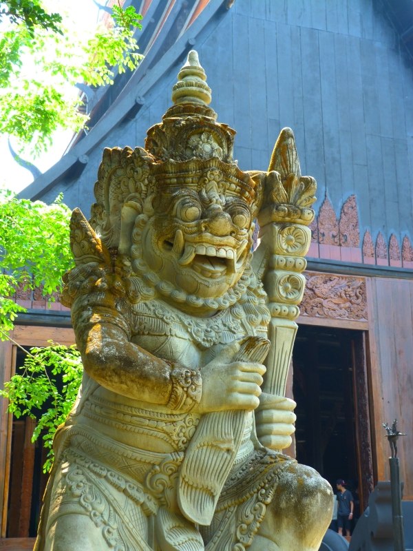 The Black Temple Chiang Rai Thailand Statue