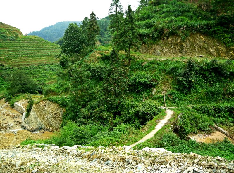 River crossing in Zhonglu Village