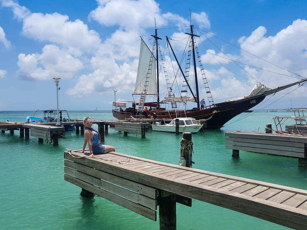 Taking a break from my Excursions in Aruba at the Moomba Beach Bar & Restaurant