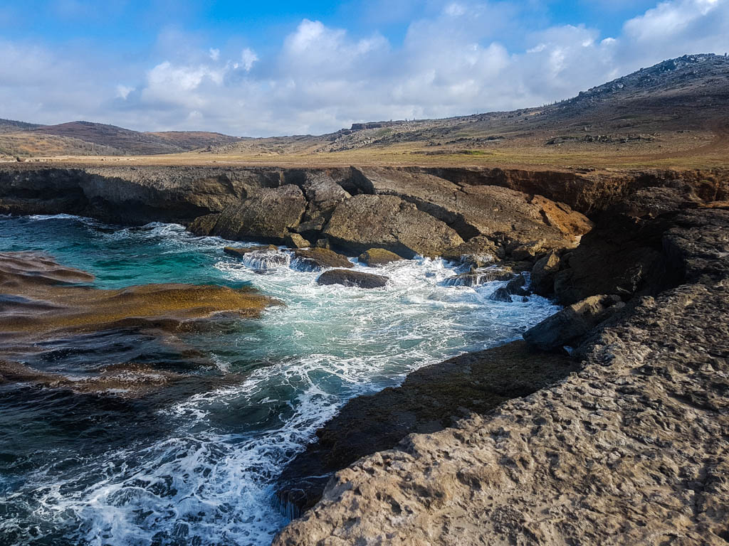 Excursions in Aruba: Natural Bridge lookout on the natural pool Aruba Off Road Adventure