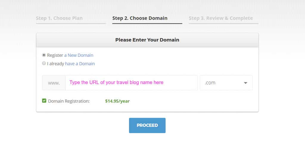 Create a travel blog with Siteground