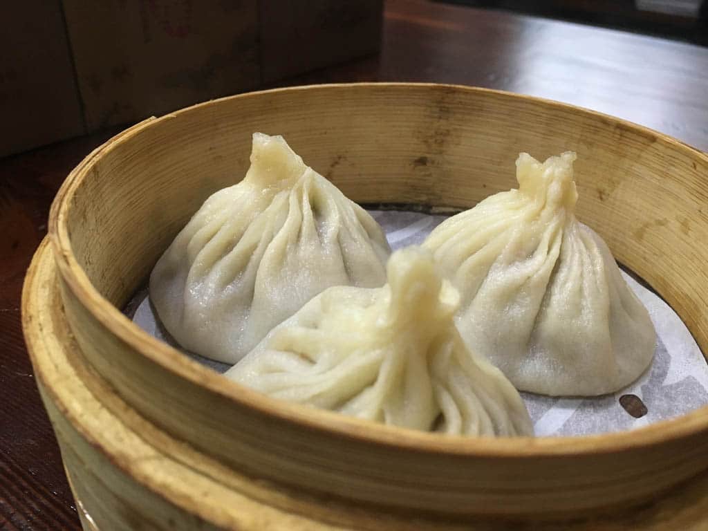 Beijing Duck Dumplings on a plate
