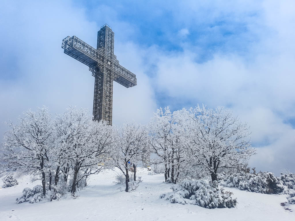 The Skopje Millenium Cross on Mount Vodno