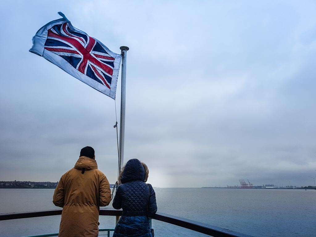 Visit Liverpool and ride the ferry on the River Mersey