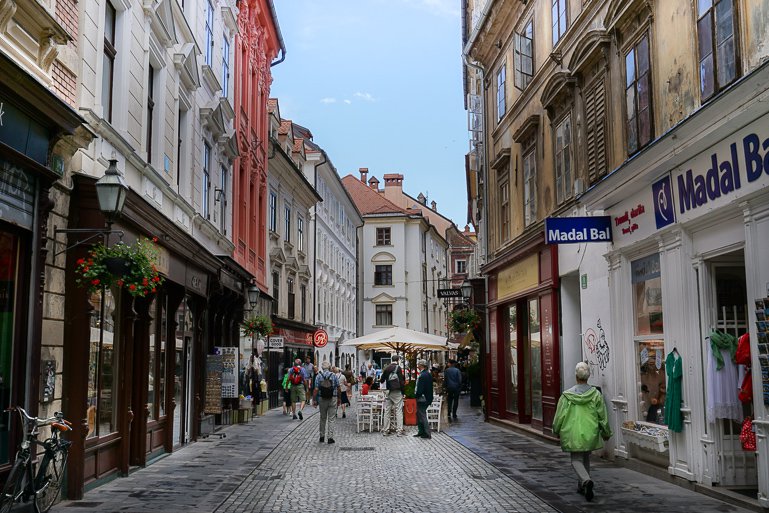 The streets of Ljubljana Slovenia