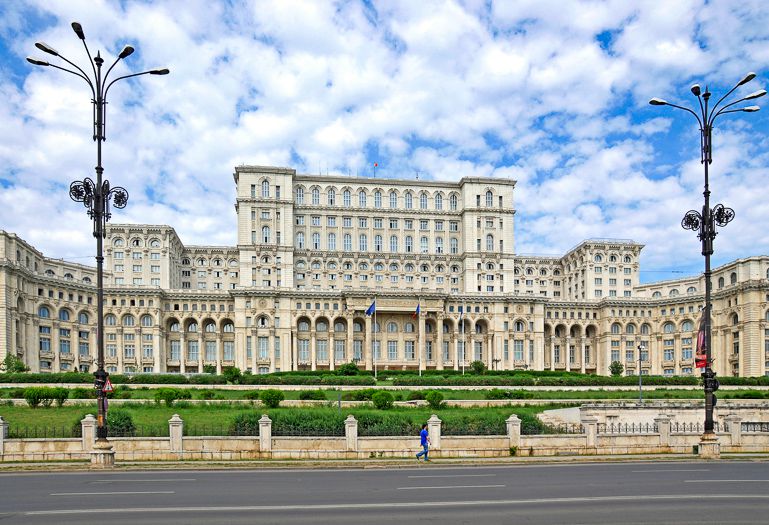 Parliament Building is one of the big Bucharest landmarks