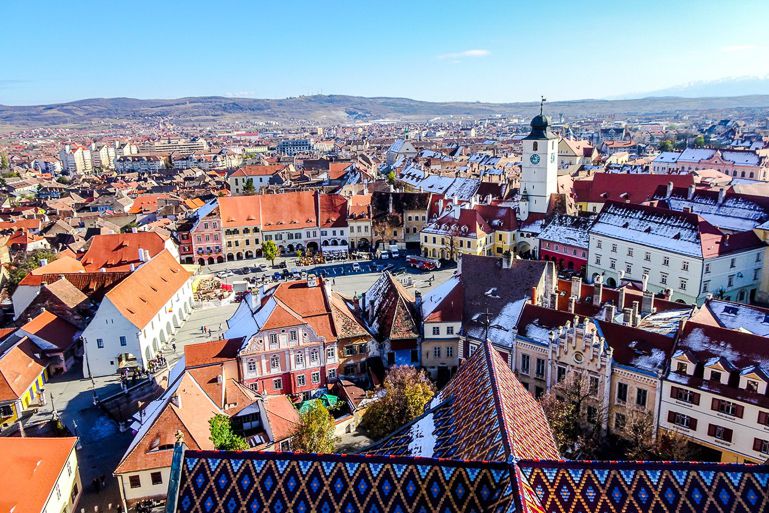 Things to do in Transylvania include visiting Sibiu town!