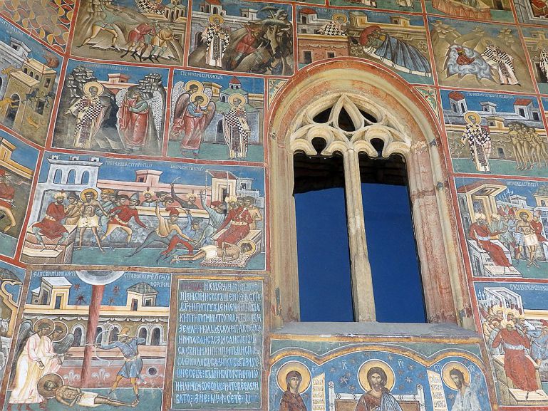 Voroneţ monastery in Moldavia Romania