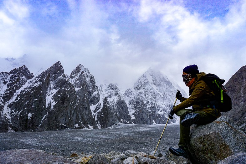 Black Glacier near Ghulkin Village in Hunza Pakistan