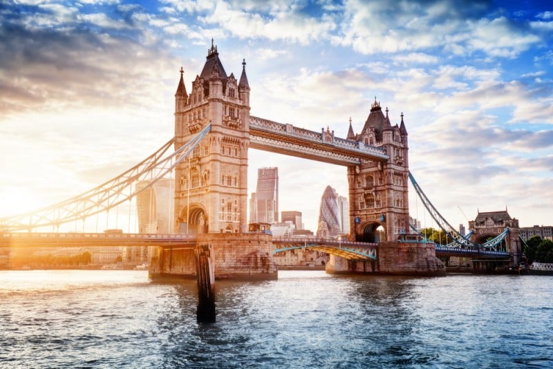 London is an excellent destination in Europe in July for its art and architecture